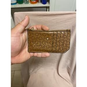 Guess Card Holder Wallet Zip Coin Pouch Slim